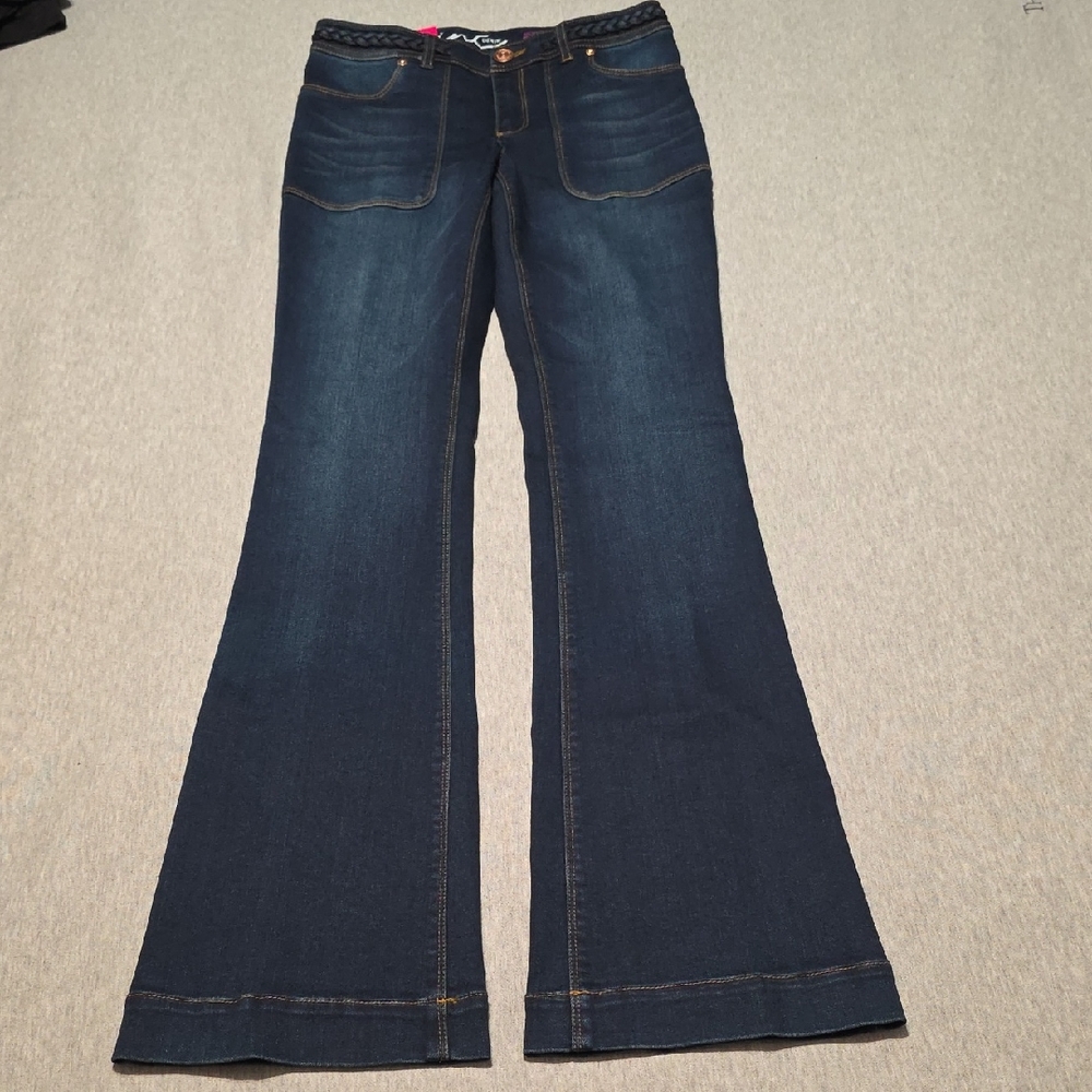 INC International Concepts Dark Indigo Flare Jeans